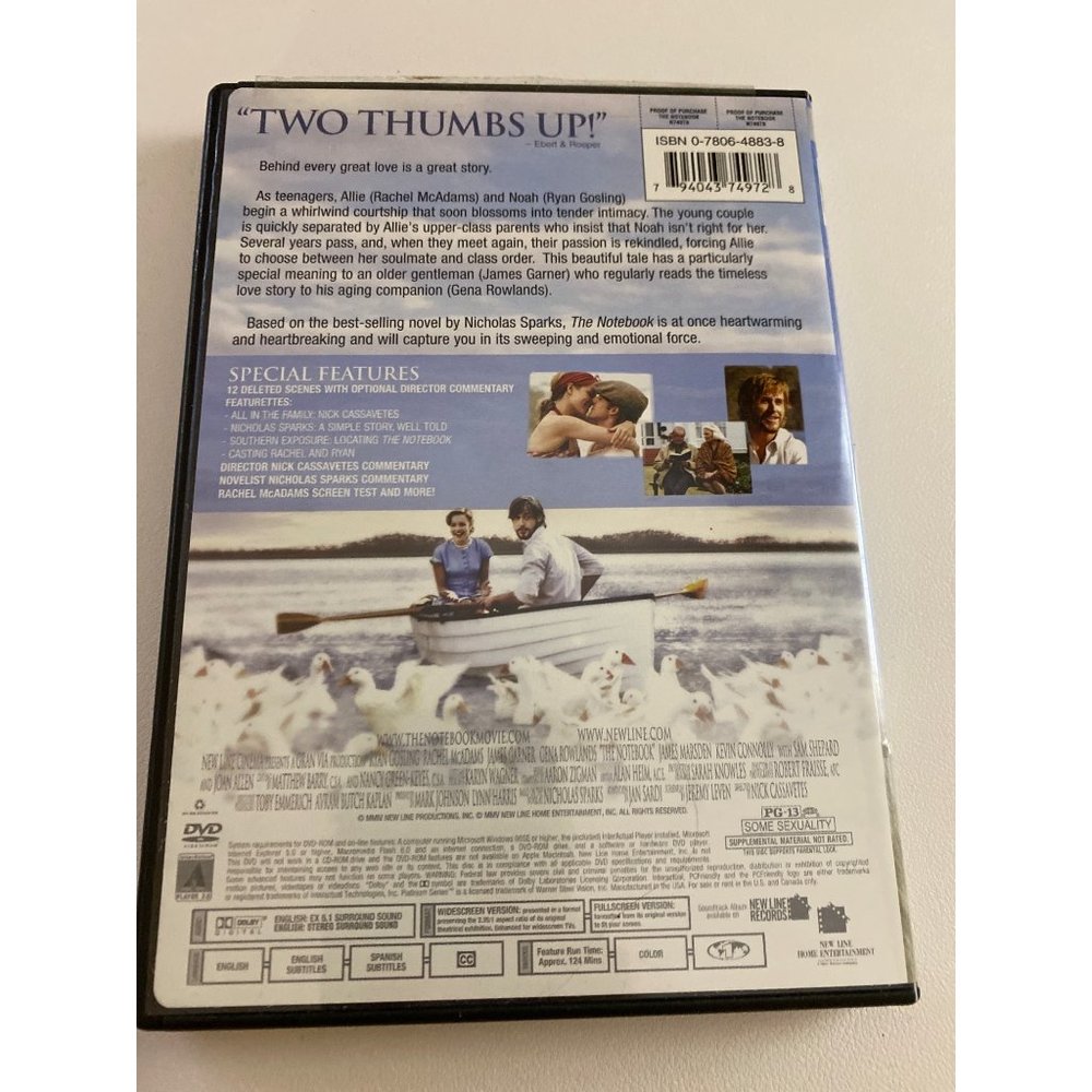 The Notebook DVD - Picture 2 of 3